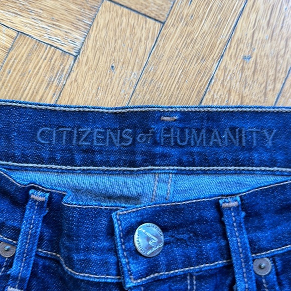 Citizens of Humanity Elson Straight Leg Mid Rise Jean - EXCELLENT- dk blue - 27 - Picture 8 of 13